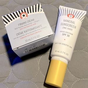 First Aid Beauty Firming Cream W/Peptide,Niacinamide+Collagen & BONUS Sunscreen